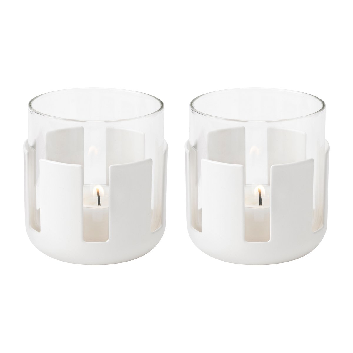 Stelton Luna Windlicht 2er-Pack Soft White