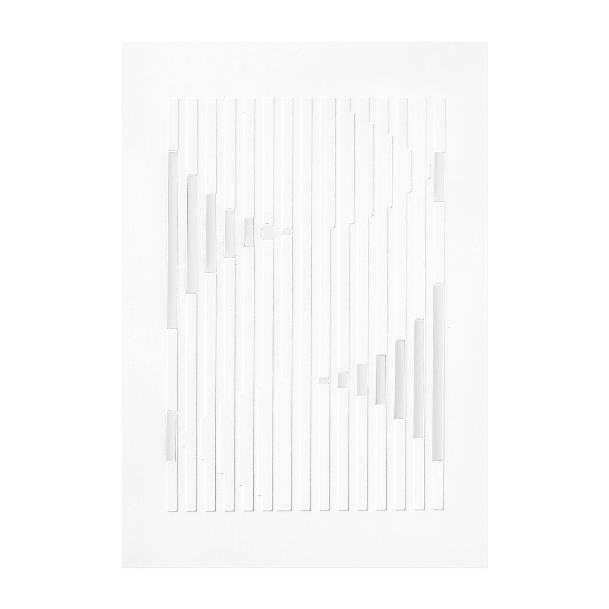 MOEBE Relief konstverk organic lines 29,7x42 cm Off White