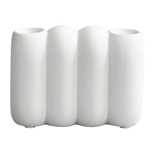 101 Copenhagen Tube ljusstake Bone white 11x14,5 cm