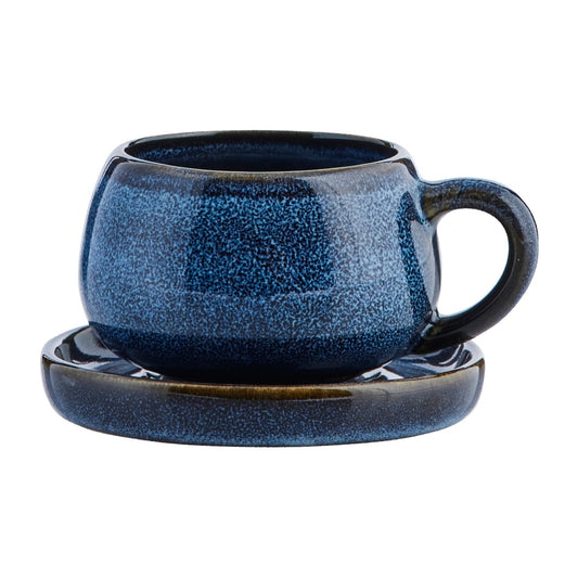 Lene Bjerre Amera Espressotasse und Untertasse 8 cl Blau