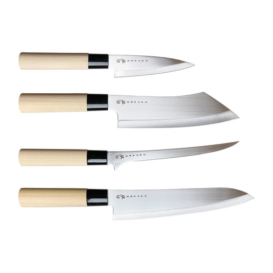 Satake Messer-Set in Balsabox 22 x 38 cm 4-teilig