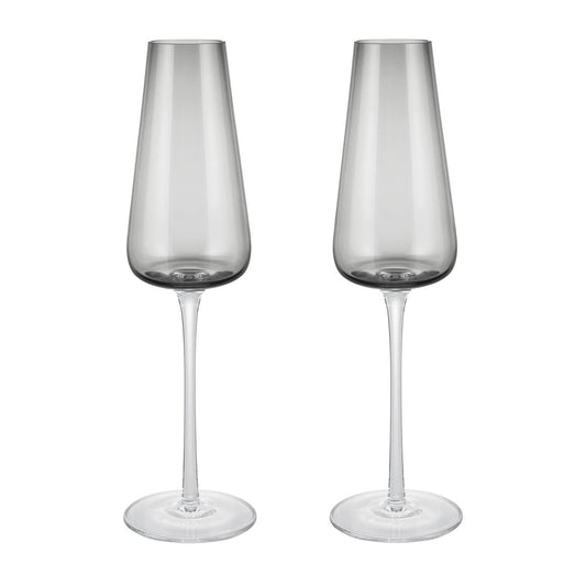 blomus Belo Sektglas 20 cl 2er-Pack Smoke