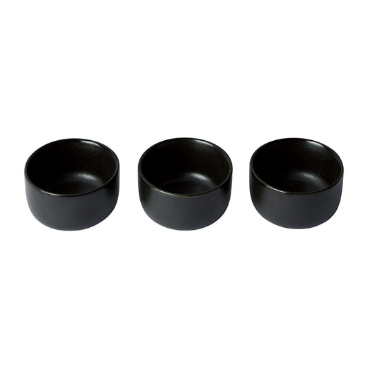 Aida Raw skål mini Ø7,5 cm 3-pack Titanium Black