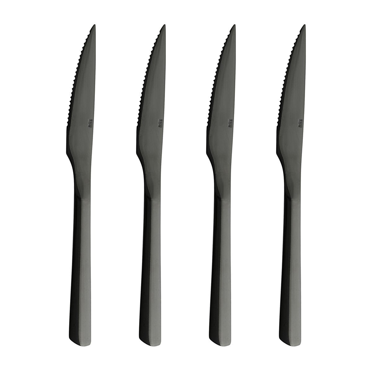 Aida Raw Steakmesser 4er Pack Schwarz