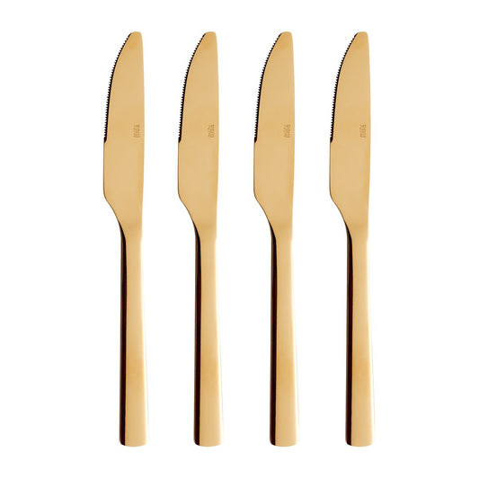 Aida Raw Messer 4er Pack Gold