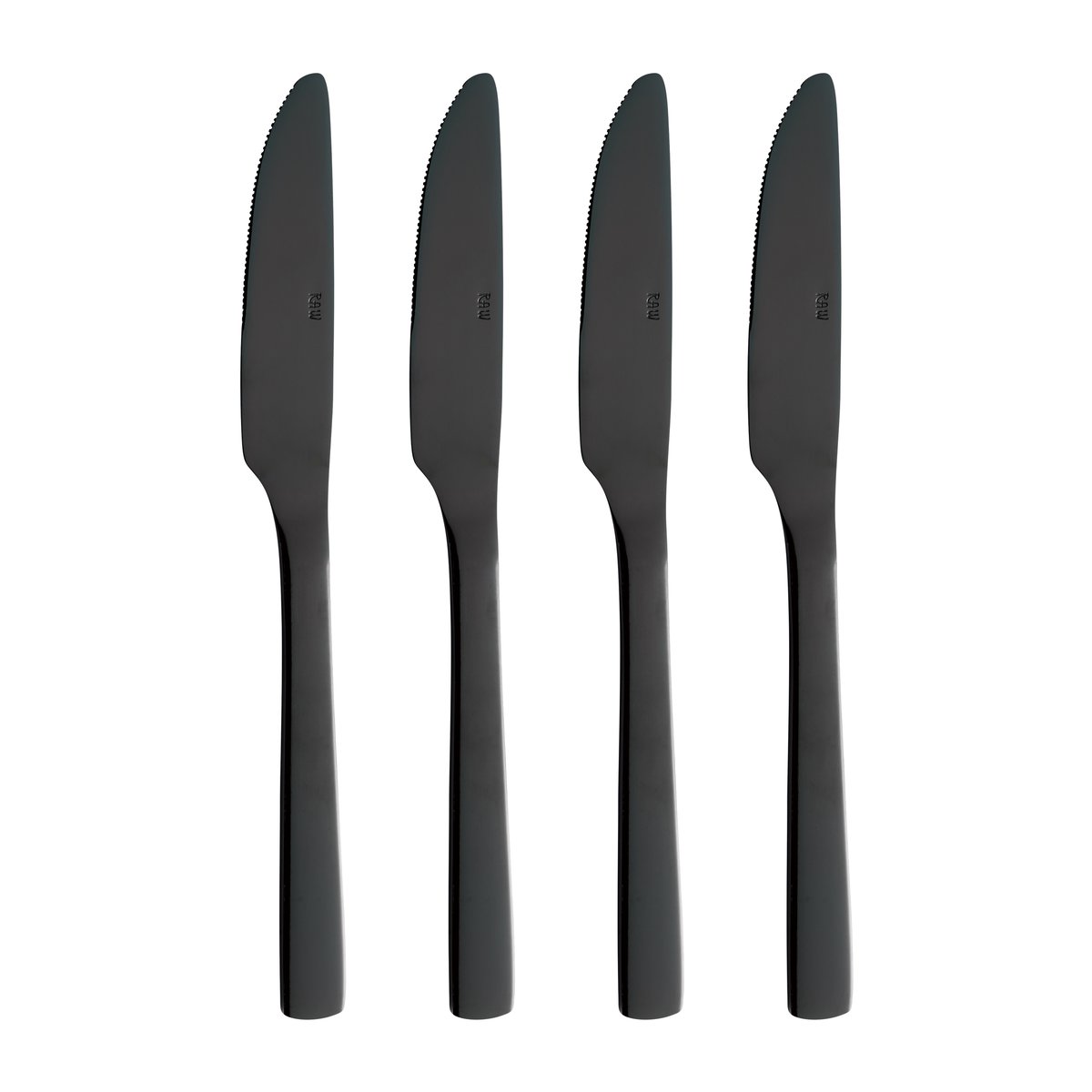 Aida Raw matkniv 4-pack Svart