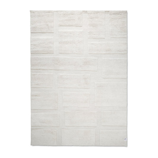 Classic Collection Bricks Wollteppich 170 x 230cm Ivory