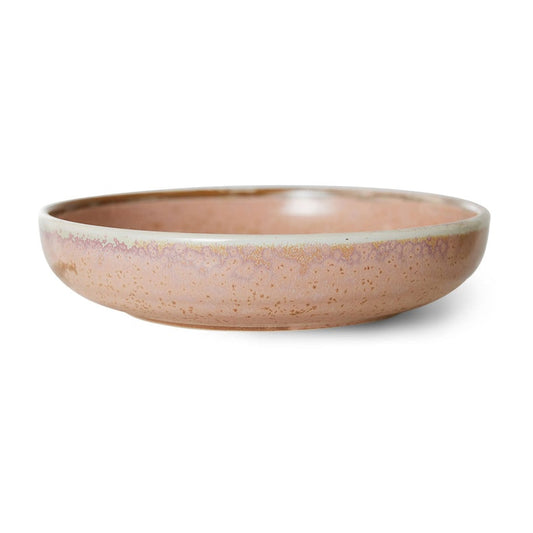 HKliving Home Chef tiefer Teller large Ø21,5cm Rustic pink