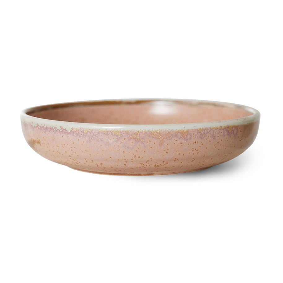 HKliving Home Chef djup tallrik large Ø21,5 cm Rustic pink