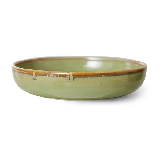 HKliving Home Chef tiefer Teller large Ø21,5cm Moss green