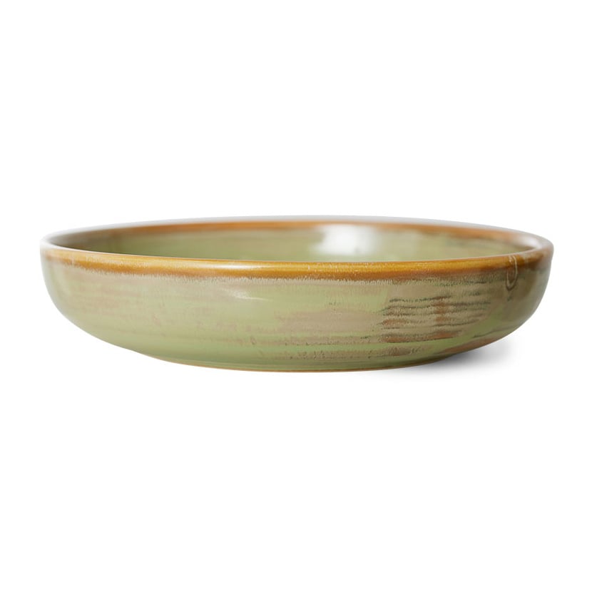 HKliving Home Chef djup tallrik medium Ø19,3 cm Moss green