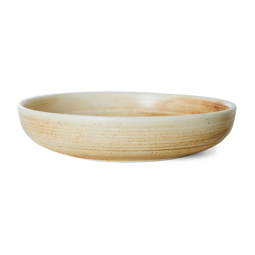 HKliving Home Chef djup tallrik medium Ø19,3 cm Rustic cream-brown