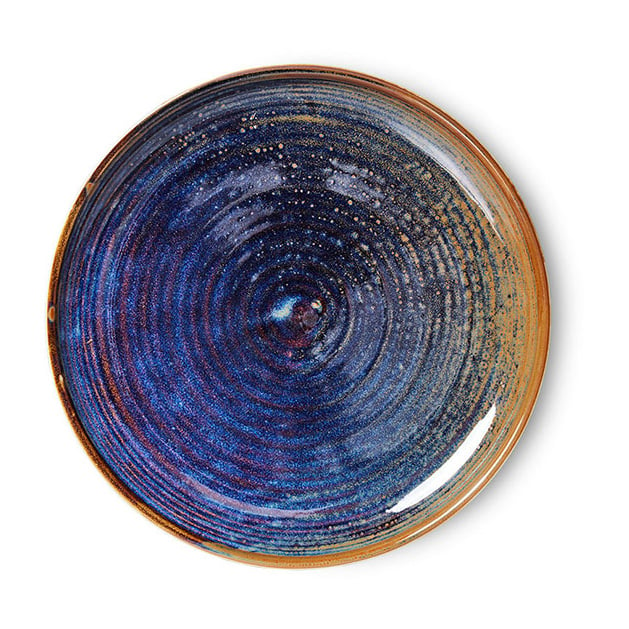 HKliving Home Chef side plate kleiner Teller Ø20cm Rustic blue