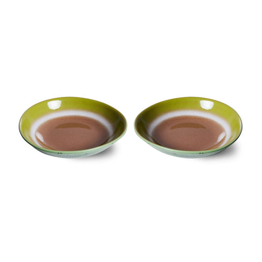 HKliving 70's Curry Schale 21,7 x 21cm 2er Pack Upside down