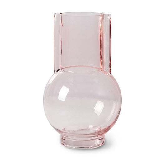 HKliving HK Living glasvas 23 cm pink