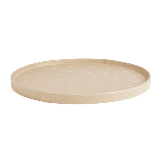 OYOY Aki Tablett Ø36,5cm Beige