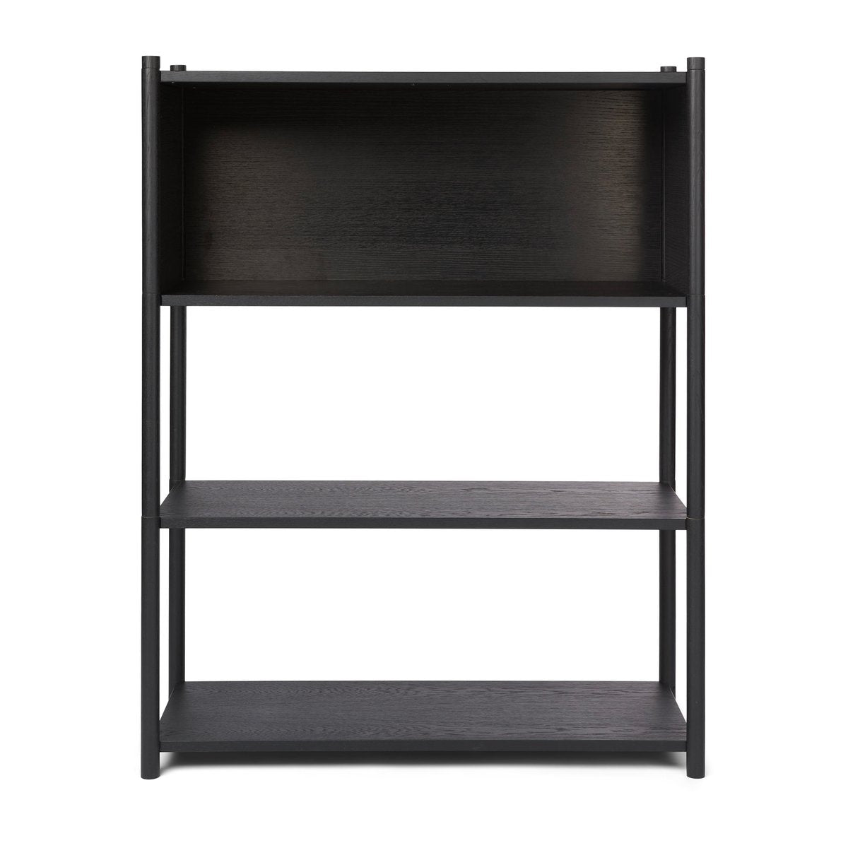 Gejst Sceene bookcase B Schwarz gebeizte Eiche