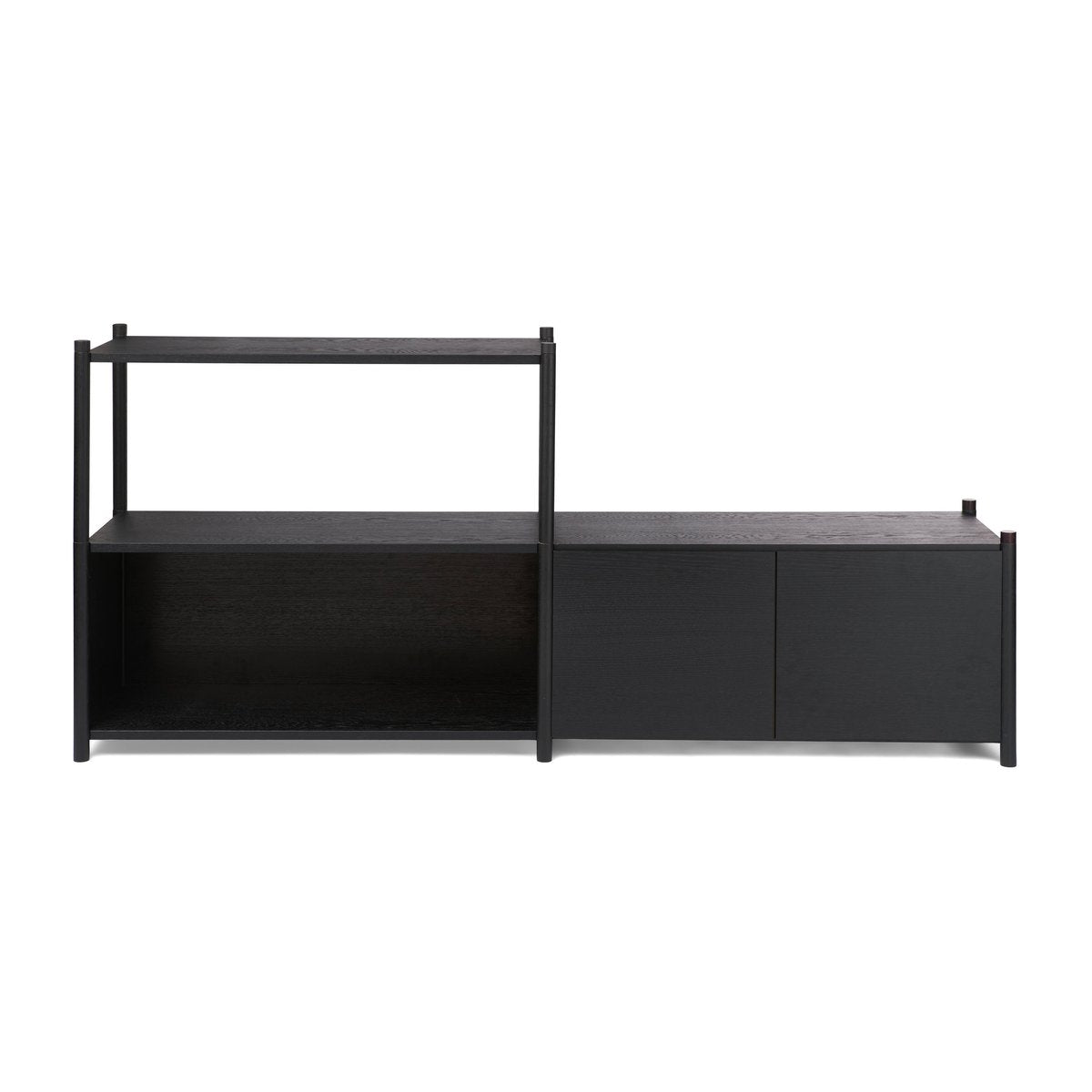 Gejst Sceene bookcase D Schwarz gebeizte Eiche