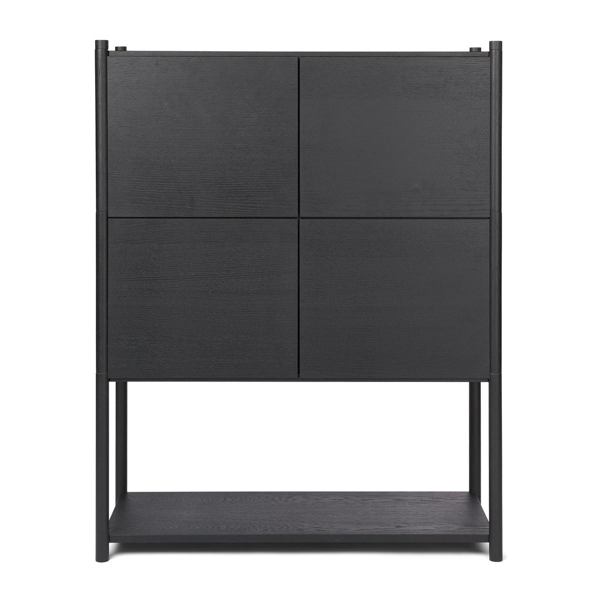 Gejst Sceene bookcase E Schwarz gebeizte Eiche