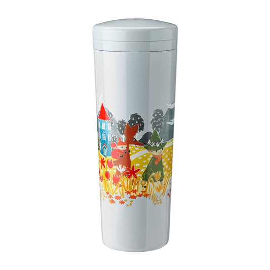 Stelton Carrie Thermosflasche 0,5 Liter Moomin sky