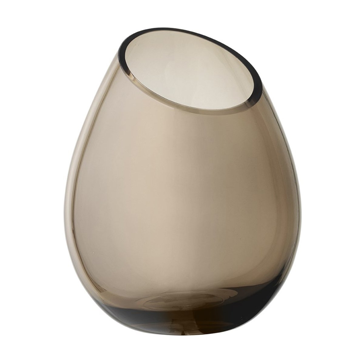 blomus Drop Vase groß Coffee