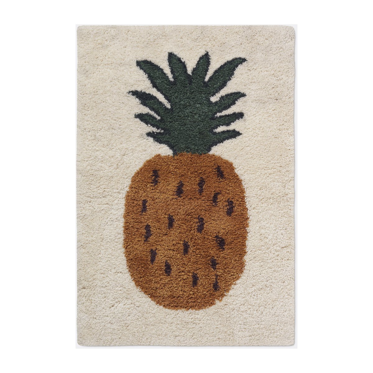 ferm LIVING Fruiticana Teppich L 120 x 180cm Pineapple