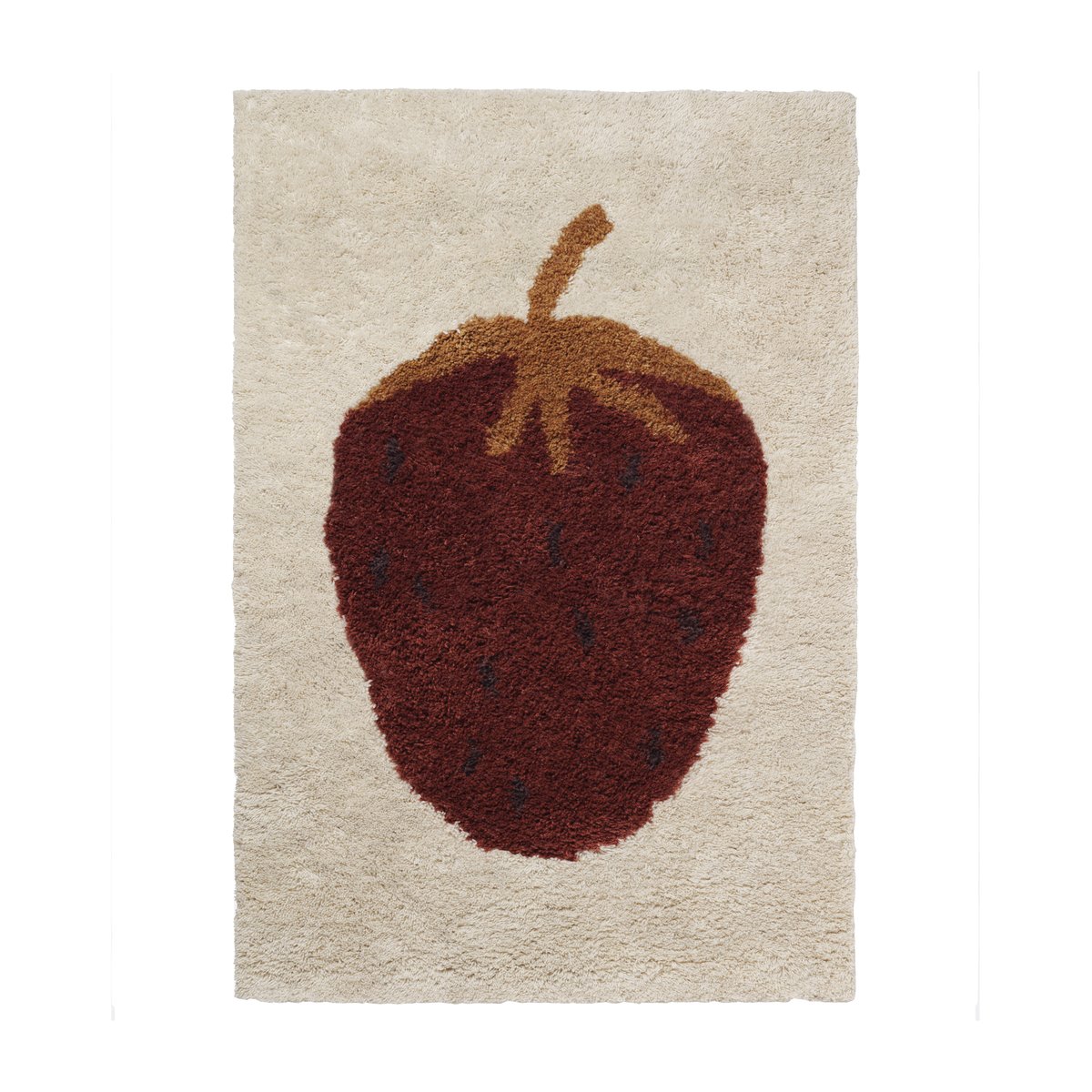 ferm LIVING Fruiticana Teppich S 80 x 120cm Strawberry