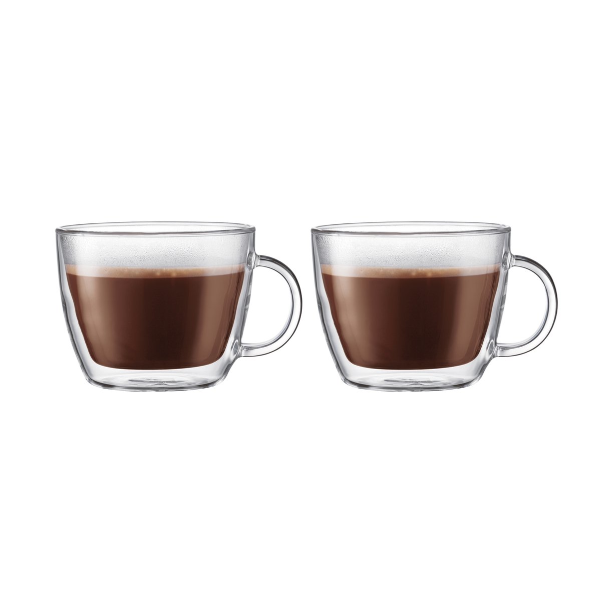 Bodum Bistro doppelwandiger Lattebecher mit Henkel 45cl 2er Pack