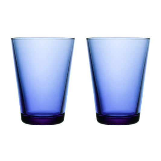 Iittala Kartio Trinkgläser 40cl 2er Pack Ultramarinblau