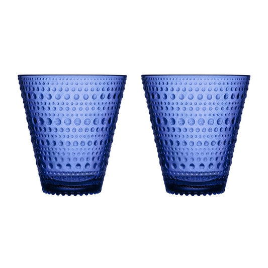 Iittala Kastehelmi Glas 2er Pack Ultramarinblau