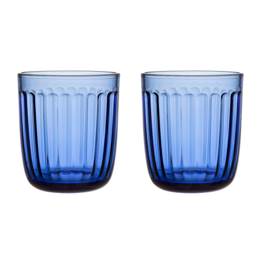 Iittala Raami Wasserglas 26 cl 2er-Pack Ultramarinblau