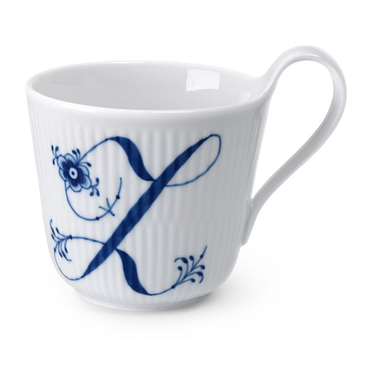 Royal Copenhagen Blue Fluted Plain Alphabet Tasse 33cl Z