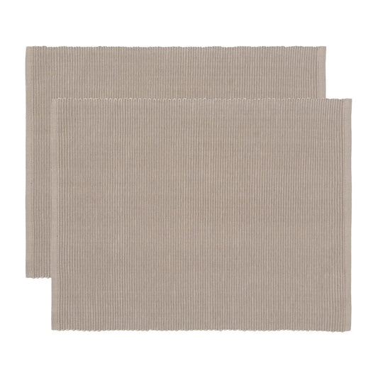 Linum Uni Platzdecke 35 x 46cm 2er Pack Maulwurf braun