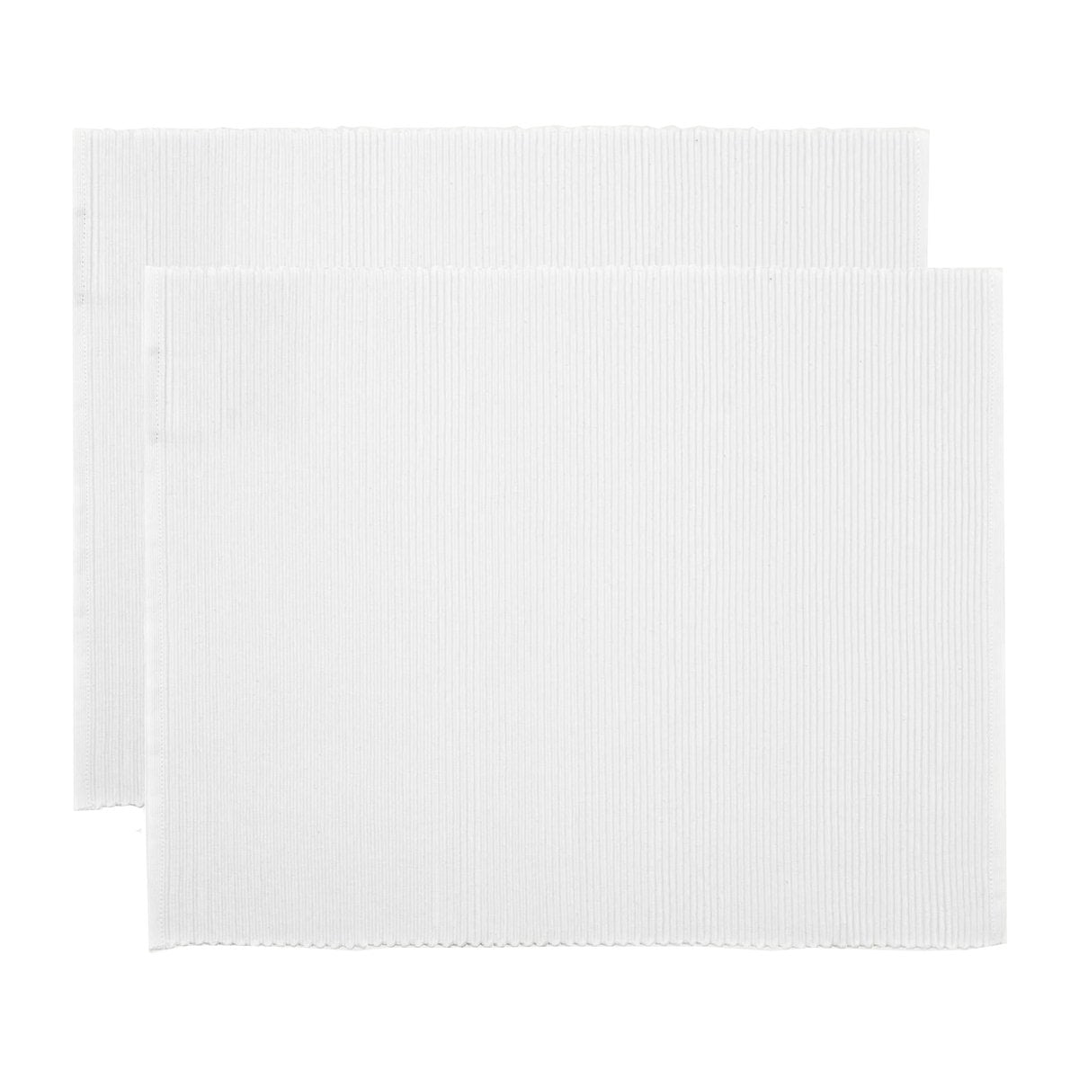 Linum Uni Platzdecke 35 x 46cm 2er Pack Weiß