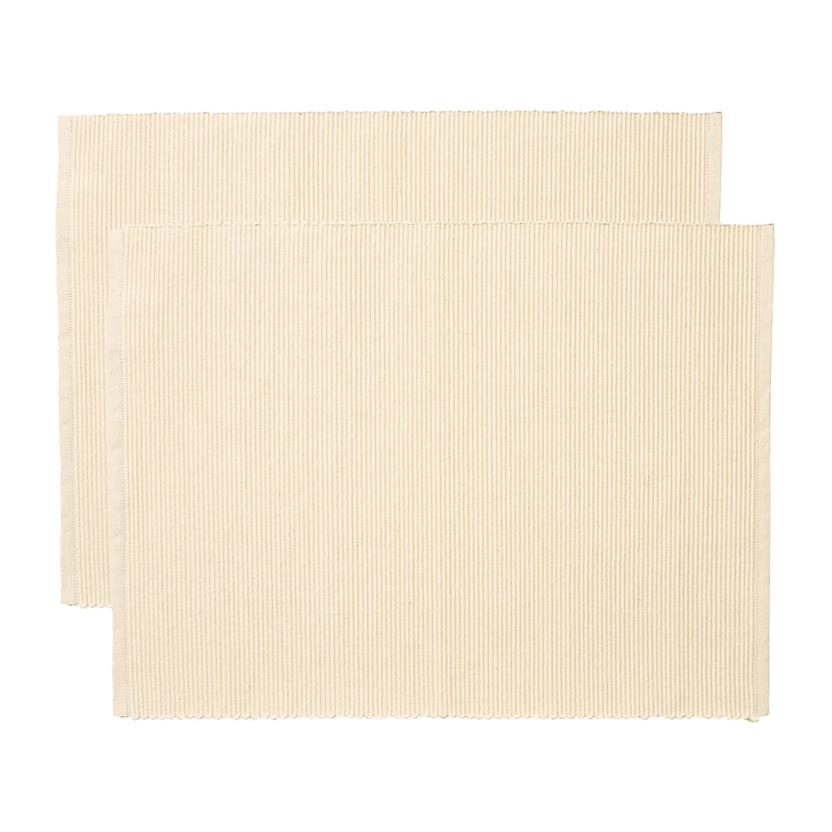 Linum Uni Platzdecke 35 x 46cm 2er Pack Cremiges Beige