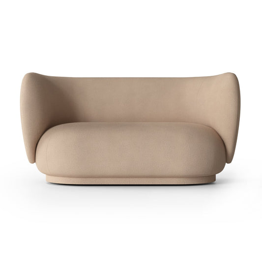 ferm LIVING Rico Sofa 2-Sitzer Brushed sand