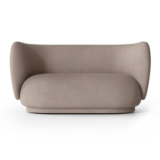 ferm LIVING Rico Sofa 2-Sitzer Brushed warm grey