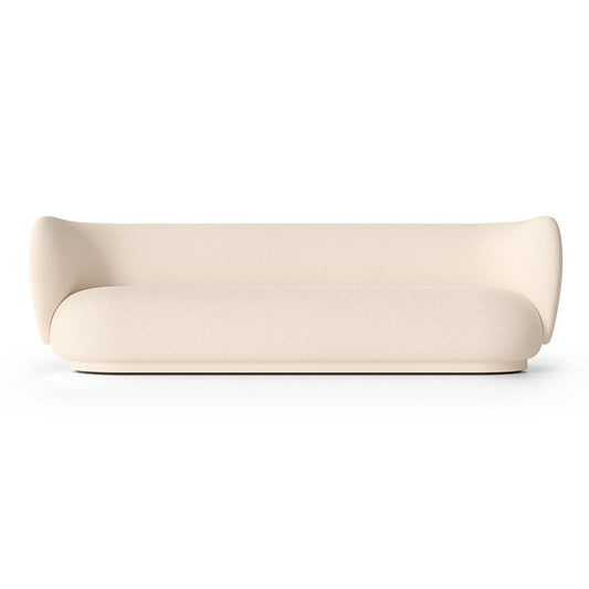 ferm LIVING Rico Sofa bouclé 4-Sitzer Wool bouclé offwhite