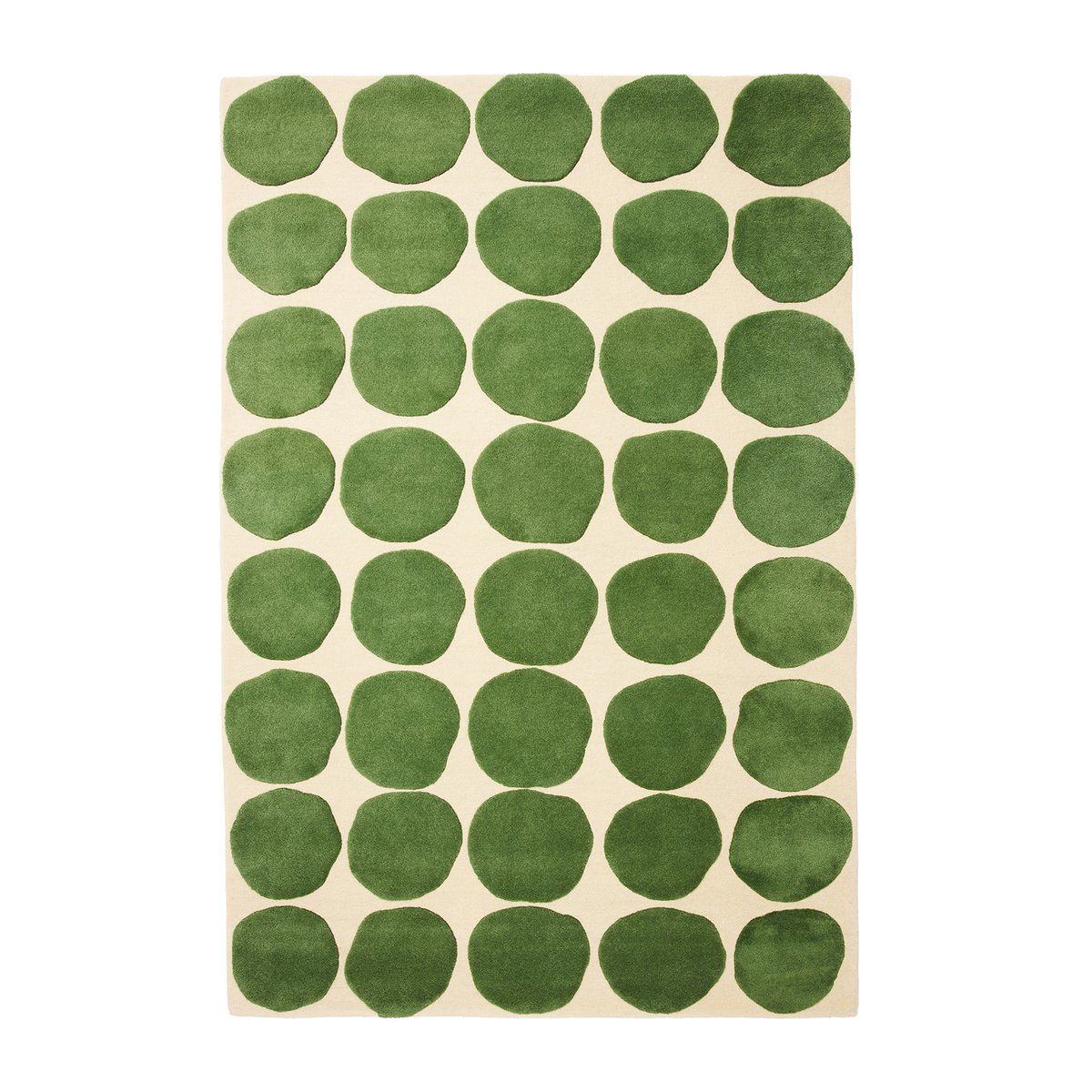 Chhatwal & Jonsson Dots Teppich Khaki-cactus green 180 x 270cm