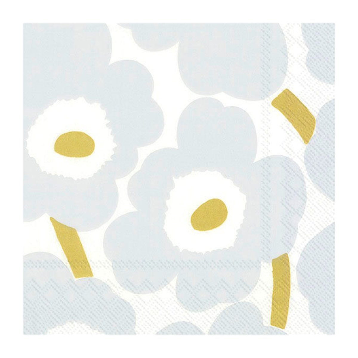 Marimekko Unikko servett 40x40 cm 20-pack White-silver