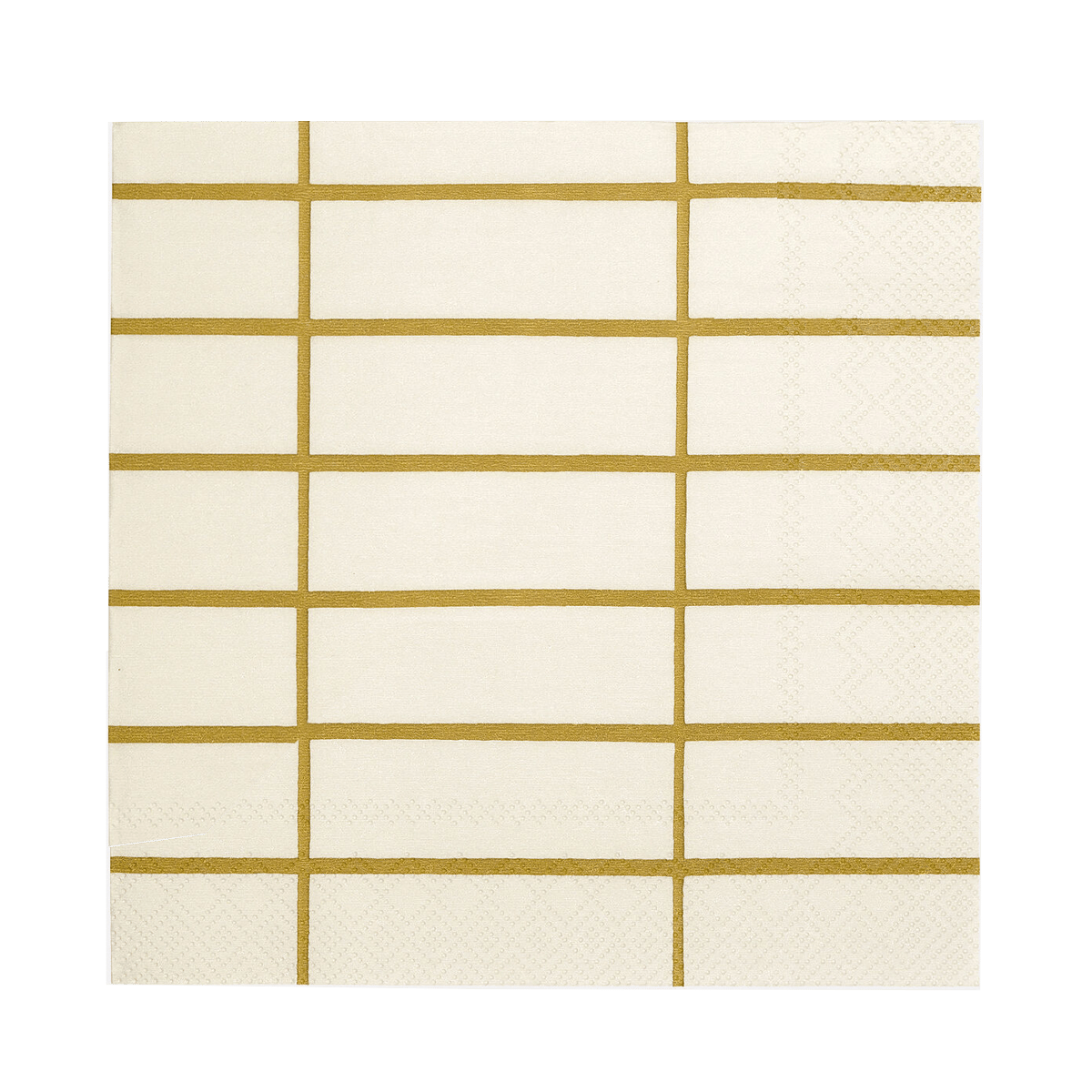 Marimekko Tiiliskivi servett 33x33 cm 20-pack Linen-ochre