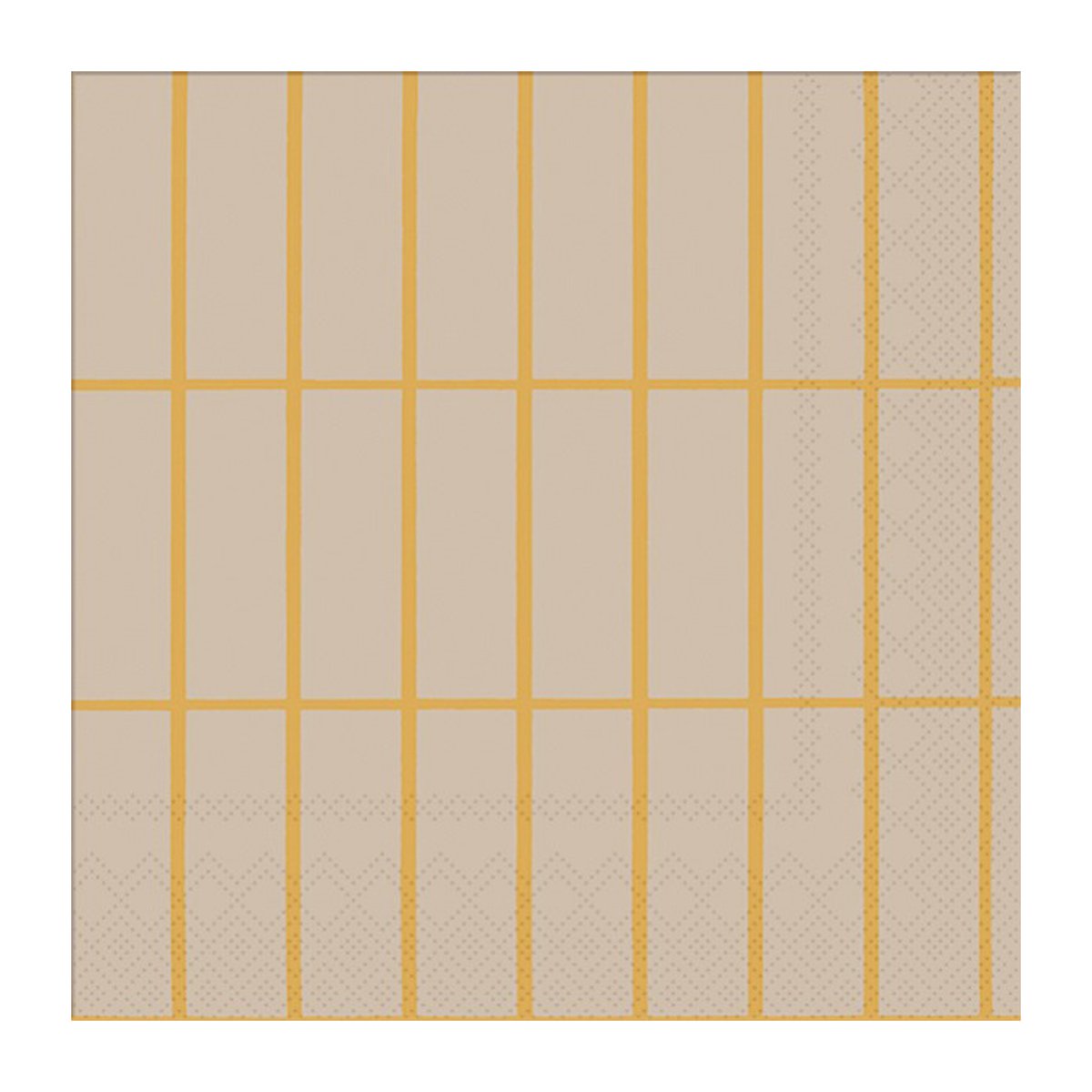 Marimekko Tiiliskivi servett 33x33 cm 20-pack Linen-gold