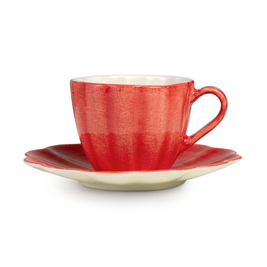 Mateus Oyster Tasse mit Untertasse 25 cl Rot