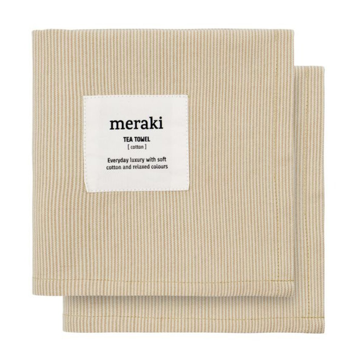 Meraki Verum Geschirrtuch 55 x 75cm 2er Pack Off white-safari