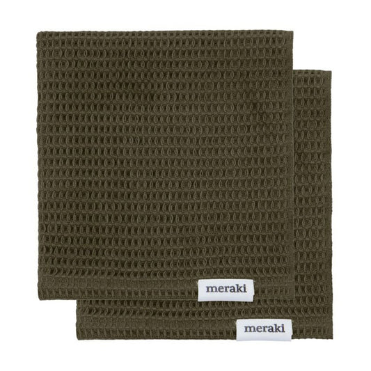 Meraki Pumila diskduk 30x30 cm 2-pack Armégrön