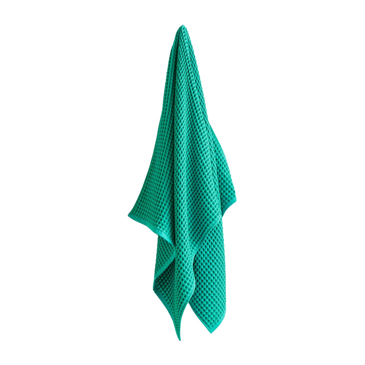 HAY Waffle Badetuch 70 x 140cm Emerald green