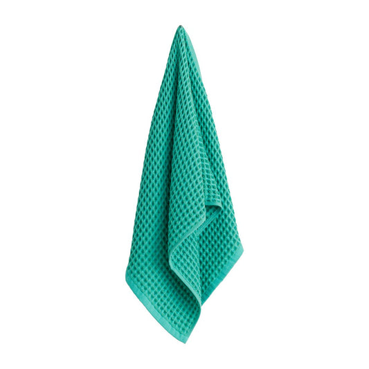 HAY Waffle Handtuch 50 x 100cm Emerald green