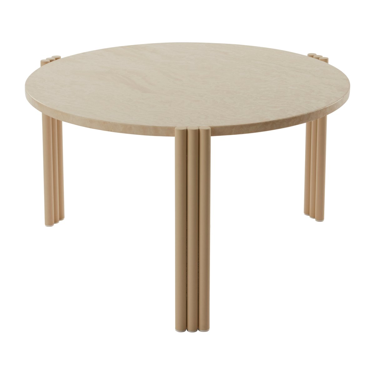 AYTM Tribus Beistelltisch Ø60cm Light Sand-travertine