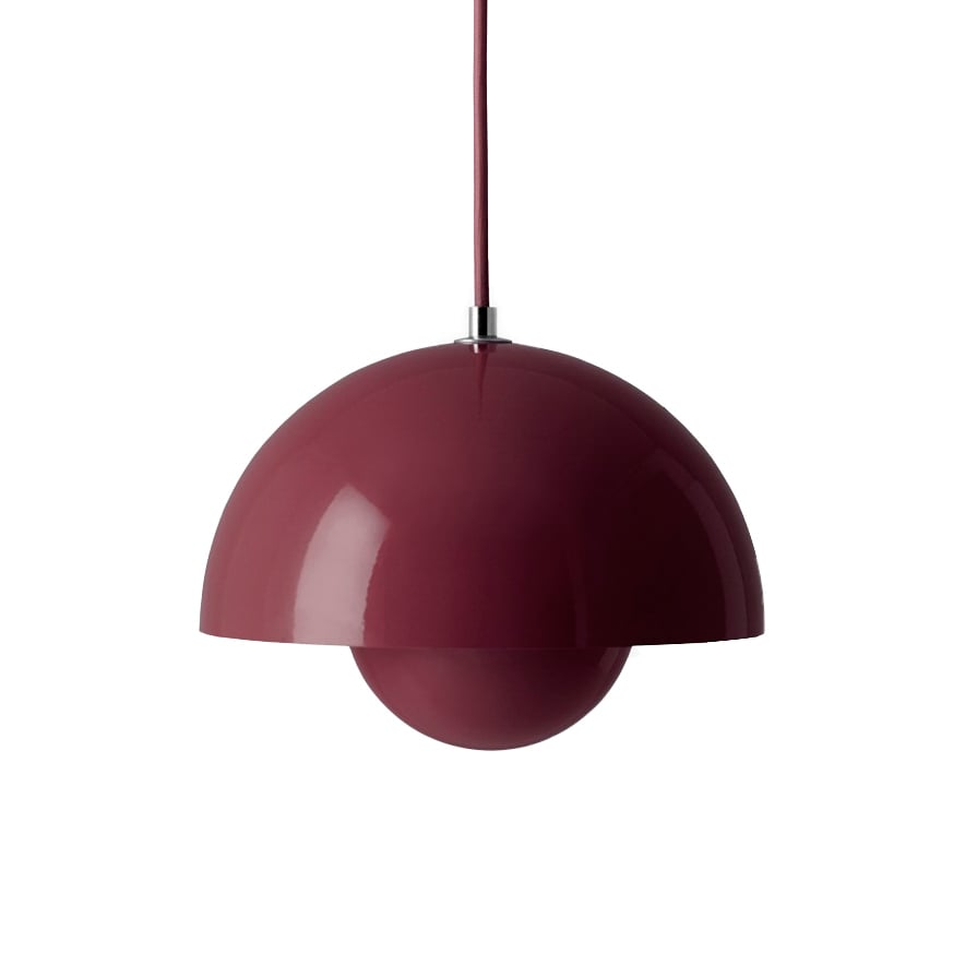 &Tradition FlowerPot VP1 Pendelleuchte Dark plum