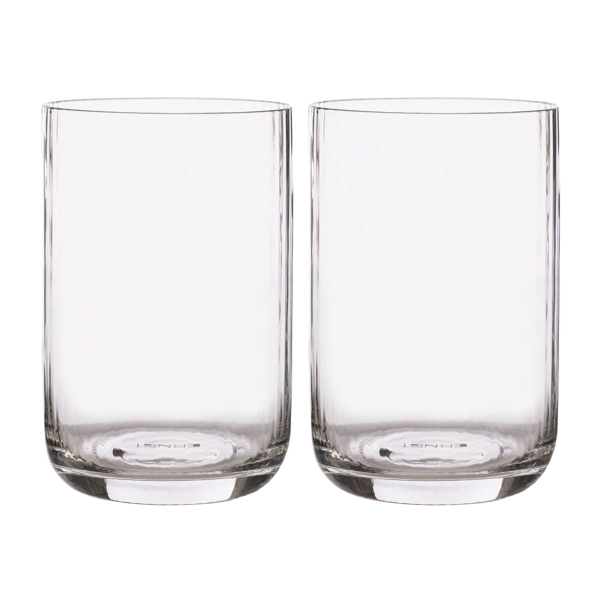 ERNST Ernst Wasserglas gerippt 2er Pack 50cl